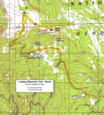 Map of Lookout Mountain Trail - South End