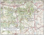 Location Map of Malheur National Forest Hikes