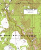 Map of Malheur River Trail - North End