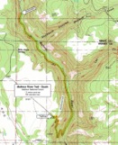 Map of Malheur River Trail - South End