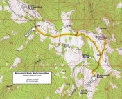 Map of Monument Rock Wilderness Hike