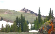 View southeast to Monument Rock, Monument Rock Wilderness