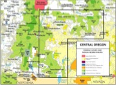 Map of Central Oregon Region