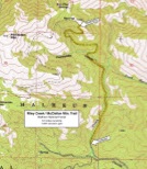 Map of Riley Creek / McClellan Mtn Trail