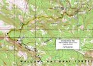 Map of the Imnaha Divide Hike