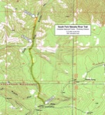 Map of South Fork Wenaha River Trail