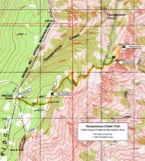 Map of the Temperance Creek Trail