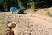 The last three miles of Road 77 are rocky and rutted, requiring a high-clearance vehicle.