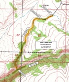 Map of Fish Creek Hike
