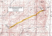 Map of Little Cottonwood Creek Hike