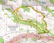 Map of Little Fish Creek Hike