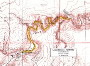 Map of Louse Canyon - North Hike