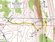 Map of McCoy Creek Hike