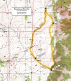Map of Stonehouse Rim Hike