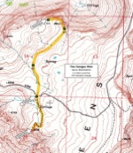 Map of Two Gorges Hike