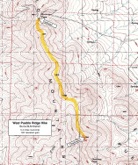 Map of West Pueblo Ridge Hike