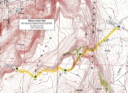Map of Willow Creek Hike