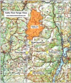 Map of Kettle River Range Hike Locations