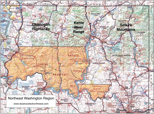Northeast Washington Regional Map