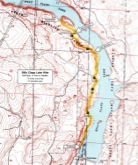 Map of Billy Clapp Lake Hike