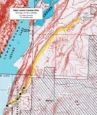 Map of East Lenore Coulee Hike