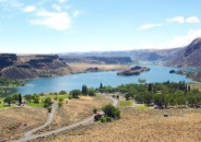 The Sun Lakes-Dry Falls Campground is very popular in summer, but also quite scenic.