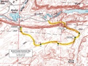 Map of Grand Coulee Overlook Hike