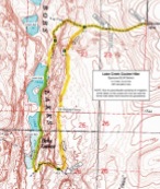 Map of Lake Creek Coulee Hike