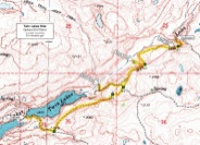 Map of Twin Lakes Hike