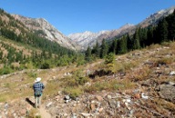The East Eagle Creek Trail traverses a wonderfully scenic, glaciated valley.
