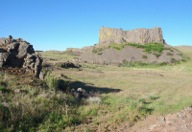 Basalt bluffs, resistant to Ice Age flooding, are found throughout the grasslands.