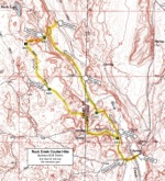Map of Rock Creek Coulee Hike